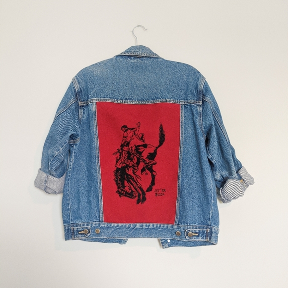 Pendleton Let 'er Buck wool and denim jacket red - Picture 4 of 5